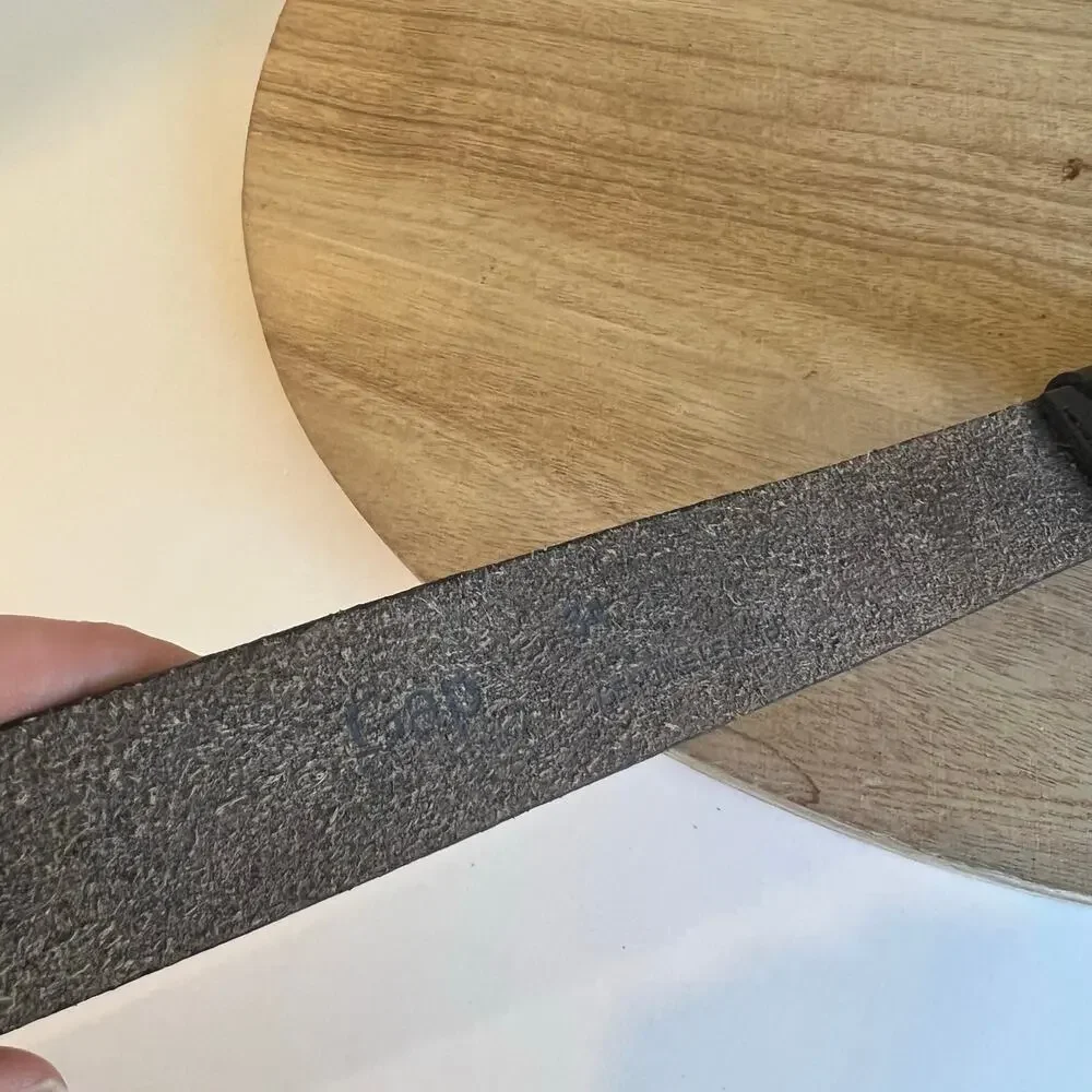 GAP Black Worn in Genuine Leather Utility Unisex Belt Size Large
